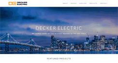 Desktop Screenshot of deckerelectric.com